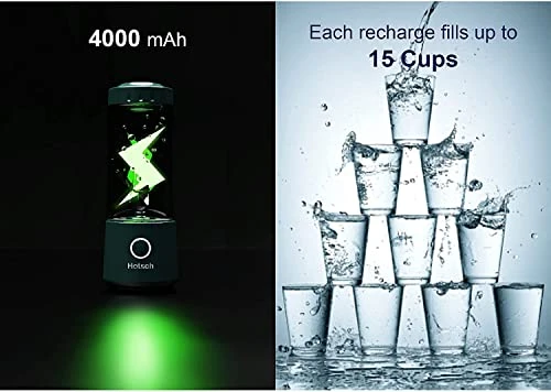 Portable Blender USB Rechargeable, Hotsch Personal Size Blender For Shakes And Smoothies, Strong Cutting Power With Six Blades, 20Oz Juicer Cup For Sports, Travel And Outdoors (Green) 2 Portable Blender USB Rechargeable, Hotsch Personal Size Blender For Shakes And Smoothies, Strong Cutting Power With Six Blades, 20Oz Juicer Cup For Sports, Travel And Outdoors (Green) - Image 2