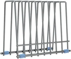 Reusable Storage Bags Rack, Drying Rack For Storage Bags, Stainless Stand For Reusable Storage Bags, File Organizer Desktop Storage Book Shelf (Grey) -Kitchen Island Sale 41E wP2FMiL. AC