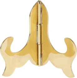Hinged Brass Plate Stand, 3" H X 3.25" W X 2.5" D (For Plates Up To 4.75") -Kitchen Island Sale 41E8PwqDtVL. AC 2