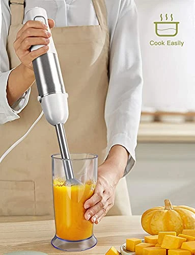 Bobique Immersion Hand Blender, 500W 6-Speeds 5-in-1 Stainless Steel Stick Blender With Chopper, 600ml Beaker, Eggs Beater, Milk Frother 5 Bobique Immersion Hand Blender, 500W 6-Speeds 5-in-1 Stainless Steel Stick Blender With Chopper, 600ml Beaker, Eggs Beater, Milk Frother - Image 5