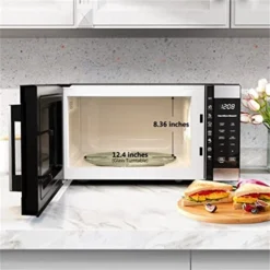 1.6 Cubic Feet 1100W Countertop Sensor Microwave Ideal For Home Kitchen Cooking Food Warming, Stainless Steel -Kitchen Island Sale 41EaAMatmFL