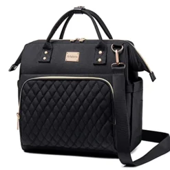 Women's Lunch Bag, Insulated Lunch Box Women For Work, Adults Large Lunch Tote, Leakproof Cooler Reusable Lunch Bag With Side Pockets & Shoulder Strap, Lunch Purse, Picnic Designer