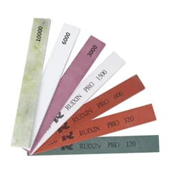 7PCS Knife Sharpening Stone For Professional Knife Sharpeners Fix-Angle Kitchen Sharpener - 4 Ceremic Whetstones: 120#, 320#, 600#, 1500# & 3 Water Stones: 3000# 6000#, 10000# For RUIXIN PRO