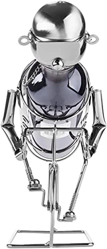 Wine Bottle Holder Statue Olympic Cyclist Sculptures And Figurines Decor & Vintage Wine Racks And Stands Gifts Decoration