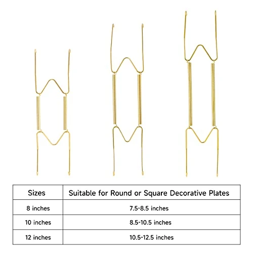 12 Pack Plate Hangers, 8 10 12 Inch Wall Plate Hangers And 16 Pack Wall Hooks, Compatible 7.5 To 12.5 Inch Decorative Plates, Antique China, Antique Plates And Arts 2 12 Pack Plate Hangers, 8 10 12 Inch Wall Plate Hangers And 16 Pack Wall Hooks, Compatible 7.5 To 12.5 Inch Decorative Plates, Antique China, Antique Plates And Arts - Image 2