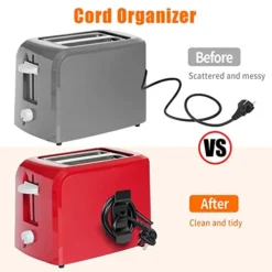 6 PCS Cord Organizer For Appliances, Cord Wrap Cords Holder Cable Organizer Wrapper Tidy Wire Rope Storage Stick On Kitchen Appliances Mixers, Coffee Maker, Pressure Cooker And Air Fryer -Kitchen Island Sale 41FiXGZpTNL