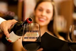 You're My Favorite Bitch To Bitch About Bitches With - Funny BFF Coworker Sisters Birthday Idea - Girls Bachelorette Brides Party Presents - Best Friend Gift For Women - 15 Oz Wine Glass -Kitchen Island Sale 41FiXQeBC8L