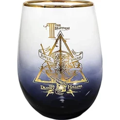 Deathly Hallows Stemless Glass