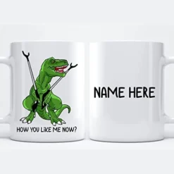 Dinosaur Trex T Rex 2021 Funny Coffee Mugs, How You Like Me Now Funny Sarcastic Cup For Women Or Men, Father's Gift Coffee Mug Tea Cup White 11 Oz 15 Oz Ceramic Mug 15oz (White;15oz) -Kitchen Island Sale 41G0prVAoL. AC