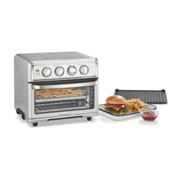 Cuisinart Air Fryer + Convection Toaster Oven, 8-1 Oven With Bake, Grill, Broil & Warm Options, Stainless Steel, TOA-70 -Kitchen Island Sale 41G5KJPJomL