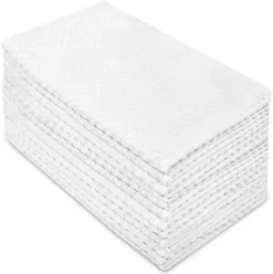Euro Café Set Of 12 Waffle Weave Pure Cotton Super Absorbent Multipurpose Kitchen Towels, Dishcloths, Tea Towels White -Kitchen Island Sale 41G7a64Y3lL. AC
