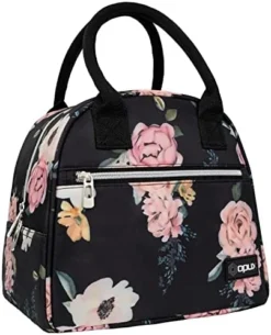 PUX Insulated Lunch Box Women, Lunch Bag Tote Girls Kids Teen Adult, Cute Soft Lunch Cooler Container Work School, Reusable Thermal Food Meal Prep Organizer Lunch Pail Travel Beach, Floral Purple -Kitchen Island Sale 41GEr2JAwoL. AC