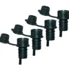 ’s Corker Harold Import Co Wine Stopper Set Of 4, Black