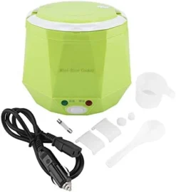 Electric Rice Cooker Portable Electric Car Truck Food Steamer Mini Travel Rice Cooker 12V 100W 1.3 L Portable Meal Heater Food Warmer(White) -Kitchen Island Sale 41GUF3ZDjRL. AC