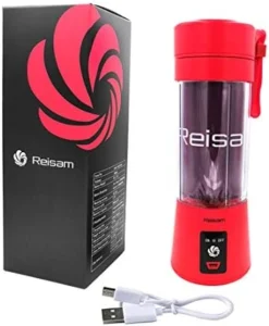 Portable Blender, Mini Blender Electric Juicer Cup 380ML Personal Smoothie Maker USB Rechargeable Fruit Juice Extractor And Mixer With 6PCS Blades For Home Office Outdoor (Red) -Kitchen Island Sale 41GuNNYu9L. AC