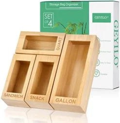 Bag Storage Organizer, Storage Bag Organizer, 4 Separate Baggie Organizer, Ziplock Bag Storage Organizer For Kitchen Drawer, Compatible With Gallon, Quart, Sandwich & Snack Variety Size Bags -Kitchen Island Sale 41GxQqHkQWL. AC