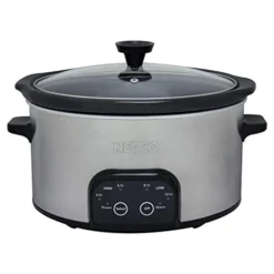 ESCO DSC-6-25, Digital Slow Cooker, 6 Quart, Silver