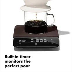 OXO BREW 6 Lb. Precision Coffee Scale With Timer, Black