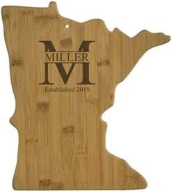 USA Ohio State Shaped Personalized MILLER Cutting Board | Custom Bamboo Serving & Cutting Board (Ohio) -Kitchen Island Sale 41HOBnPaqmL. AC