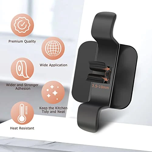 Cord Organizer For Kitchen Appliances, Strong Adhseive Cord Wrapper For Mixer, Air Fryer, Coffee Maker, Oven, Toaster And Blender, 4 Pack 2 Cord Organizer For Kitchen Appliances, Strong Adhseive Cord Wrapper For Mixer, Air Fryer, Coffee Maker, Oven, Toaster And Blender, 4 Pack - Image 2