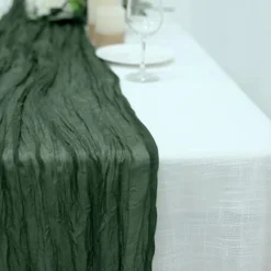 10FT Moss Green Cheesecloth Table Runner, Gauze Fabric Boho Wedding Arbor Decor -Kitchen Island Sale 41HkaT9u28L