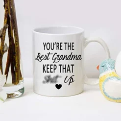 You're The Best Grandma Keep That Coffee Mug Funny Coffee Mug For Grandma Birthday Mother's Day Gift For Grandma From Granddaughter Grandson Grandchildren Grandkids 11 Ounce White -Kitchen Island Sale 41HpWiggxxL