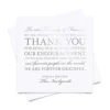 Wedding Reception Thank You Cards - Pack Of 50 Real Silver Foil Cards Are A Great Addition To Your Table Centerpiece And Wedding Decorations, 5x5 Cards, Made In The USA