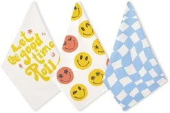 Kitchen Towels With Hanging Loop, Set Of 3-100% Cotton Kitchen Towels And Dishcloths Sets, Kitchen Hand Towels For Home, Farmhouse Dish Towels Or Tea Towels, 20 X 26 Inches (Luna Rosa) -Kitchen Island Sale 41HvKfSkjYL. AC