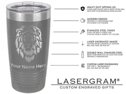 20oz Vacuum Insulated Tumbler Mug, Barber Shop Pole, Personalized Engraving Included (Gray) -Kitchen Island Sale 41I8uLRMRsL