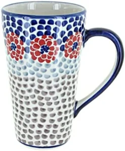 Ish Pottery Blue Daisy Large Coffee Mug -Kitchen Island Sale 41IAgOiLC6L. AC