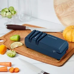 Tric Knife Sharpener New 2.0,Elecameier 15 Degree Professional Kitchen Knife Sharpeners Easy To Use And Quickly Sharpening Of Chef Knifes/Pocket Knife/Scissors Custom Prussian Blue -Kitchen Island Sale 41IBGPuzkEL
