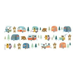 Tervis Plastic Made In USA Double Walled Trailer Bears Insulated Tumbler Cup Keeps Drinks Cold & Hot, 16oz Mug, Clear