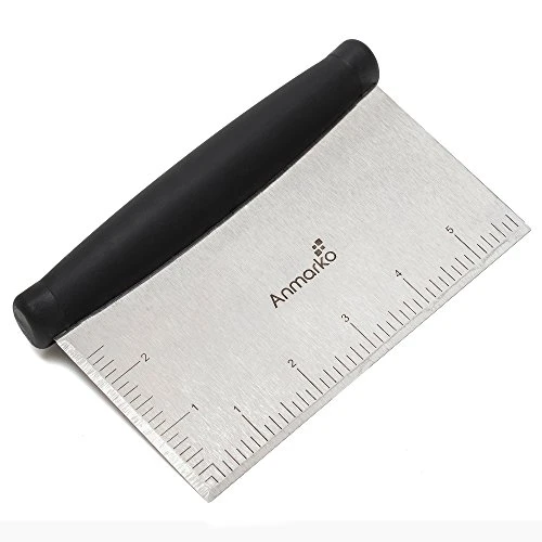 Stainless Steel Metal Griddle Scraper Chopper - Great as Dough Cutter For Bread and Pizza Dough - Multipurpose Kitchen Utensil For Flat Top Griddle - Commercial Quality 1 Stainless Steel Metal Griddle Scraper Chopper - Great as Dough Cutter For Bread and Pizza Dough - Multipurpose Kitchen Utensil For Flat Top Griddle - Commercial Quality