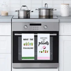 Funny Kitchen Towels, Plant Lover Gifts For Women Gardener, Plant Lady Mom Gifts, Housewarming, Friend Birthday Gift, Succulent Cactus Plant Gifts -Kitchen Island Sale 41IUns4xoML