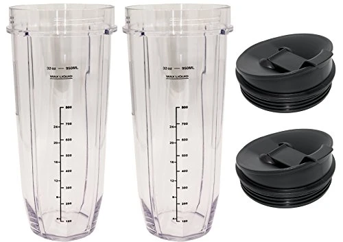 Blendin 32 Ounce Cup With Sip N Seal Lids - Replacement Jar Compaible With Nutri Ninja Auto-iQ 1000W And Duo Blenders - Premium Blender Cups Replacement (2 Pack) 5 Blendin 32 Ounce Cup With Sip N Seal Lids - Replacement Jar Compaible With Nutri Ninja Auto-iQ 1000W And Duo Blenders - Premium Blender Cups Replacement (2 Pack) - Image 5
