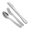 12-Piece Flatware Sets Dinner Knife Fork Spoon 3-Piece Place Setting Service For 4 Person Stainless Steel Mirror Polishing