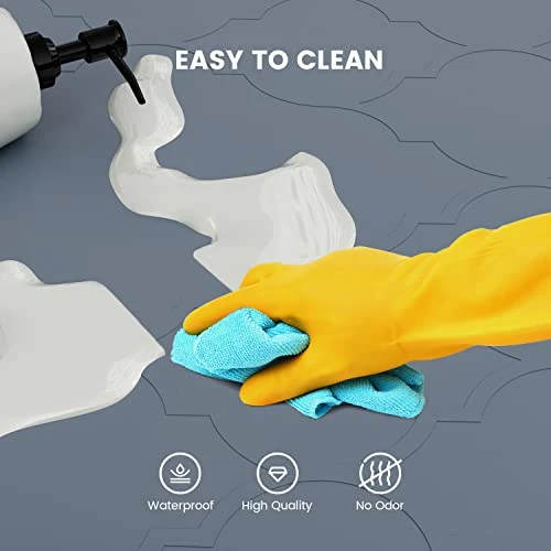 Under Sink Mat, 28" X 22" Silicone Kitchen Cabinet Tray, Waterproof & Flexible Under Sink Liner For Kitchen Bathroom And Laundry Room 2 Under Sink Mat, 28" X 22" Silicone Kitchen Cabinet Tray, Waterproof & Flexible Under Sink Liner For Kitchen Bathroom And Laundry Room - Image 2