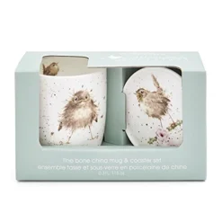 WNMB3943-XG Wrendale By Royal Worcester Mug And Coasters Flying The Nest Birds, Multi-Colour, 9.5 X 12 X 8 Cm -Kitchen Island Sale 41JJz0TYH5L