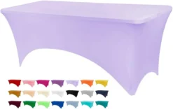 Stretch Spandex Table Cover, Fitted Table Clothes For 6 Foot Rectangle Tables, Black Table Cloths For Parties, Banquet And Festival (Black, 6FT) -Kitchen Island Sale 41JYv9CwzL. AC