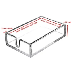 Acrylic Guest Towel Napkin Holder,Clear Bathroom Paper Hand Towels Storage Tray Modern Buffet Napkin Caddy,Fancy Flat Napkin Holders For Kitchen Or Dining Room,9x5.5x2.5 Inch,Pack Of 1 -Kitchen Island Sale 41JsK9ymfZL