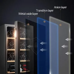 ATAAY Constant Temperature Wine Cabinet, Silent Operation, Independent Small Cold Wine Refrigerator-Touch Screen Digital Temperature Display -Kitchen Island Sale 41KA4HlsQjL