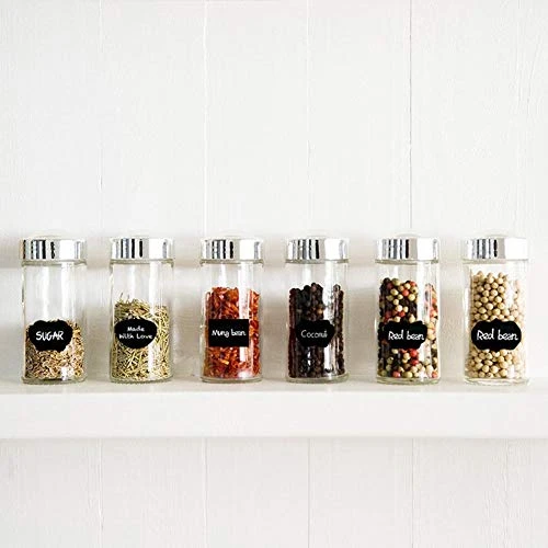 160 Spice Jar Label Stickers Kitchen Pantry Labels Chalkboard Labels Reusable Waterproof Blackboard Vinyl Set 6 160 Spice Jar Label Stickers Kitchen Pantry Labels Chalkboard Labels Reusable Waterproof Blackboard Vinyl Set - Image 6
