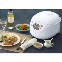Micom Rice Cooker And Warmer (10-Cup/Cool White) With Bamboo Stir Spatula & Mitt (3 Items) 8 Micom Rice Cooker And Warmer (10-Cup/Cool White) With Bamboo Stir Spatula & Mitt (3 Items) -Kitchen Island Sale 41KLQHx52PL