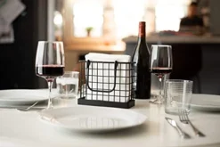 Napkin Holder For Kitchen Table, Upright Napkins Holders For Tables, Rustic Farmhouse Decor, Modern Square Basket Paper Dispenser -Kitchen Island Sale 41KPtTExg3S