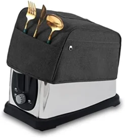 2 Slice Toaster Cover, Toaster Bags With Pockets, Bread Toaster Oven Dustproof Cover, Toaster Storage Bag, Appliance Covers For Kitchen Small Appliance, Fingerprint Protection, Gift For Women (S, Purple) -Kitchen Island Sale 41KnXGpMLwL. AC 1