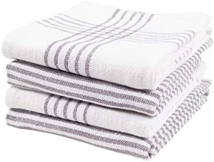 Set Of 4 Monaco Relaxed Casual Slubbed Kitchen Towel | 100% Cotton Dish Towel, 18 X 28 Inches | Soft And Absorbent Farmhouse Kitchen Towel | Set Of 4 (Blue) 5 Set Of 4 Monaco Relaxed Casual Slubbed Kitchen Towel | 100% Cotton Dish Towel, 18 X 28 Inches | Soft And Absorbent Farmhouse Kitchen Towel | Set Of 4 (Blue) - Image 5