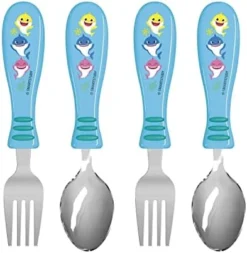 Zak Designs Bluey Kid Flatware Fun Character Art On Both Utensils, Non Slip Fork And Spoon Set Is Perfect For Encouraging Picky Eaters To Finish Their Plates, 2 Pack (4 PCS) -Kitchen Island Sale 41L66aNr9jL. AC