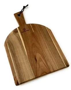 Acacia Wood Cutting Board, Wooden Kitchen Chopping Board For Bread, Cheese, Fruits And Vegetables, Semicircle (15 X 9 1/2 X 1/2) Adds Style To Your Kitchen