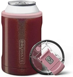 Hopsulator DUO 2-in-1 Can Cooler Insulated For 12oz Cans + 100% Leak Proof Tumbler With Lid | Can Coozie Insulated For Hard Seltzer, Beer, Soda And Energy Drinks (Glitte Charcoal) -Kitchen Island Sale 41LFD2texBL. AC