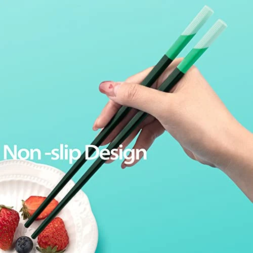 5 Pairs Fiberglass Chopsticks-Reusable Chopsticks Dishwasher Safe, 9.6 Inch/24.3cm Matte Non-Slip Family/ Hotel/ Restaurant Chop Sticks, Chinese/Japanese Hair ChopStick Gift, Morandi Multicolor 2 5 Pairs Fiberglass Chopsticks-Reusable Chopsticks Dishwasher Safe, 9.6 Inch/24.3cm Matte Non-Slip Family/ Hotel/ Restaurant Chop Sticks, Chinese/Japanese Hair ChopStick Gift, Morandi Multicolor - Image 2